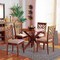 Baxton Studio Norah Modern and Contemporary Grey Fabric and Walnut Brown Finished Wood 5-Piece Dining Set 174-9881-10891-Zoro - alternate 6
